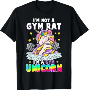 Unicorn Funny Gym Workout Exercise Unicorns Funny T-Shirt