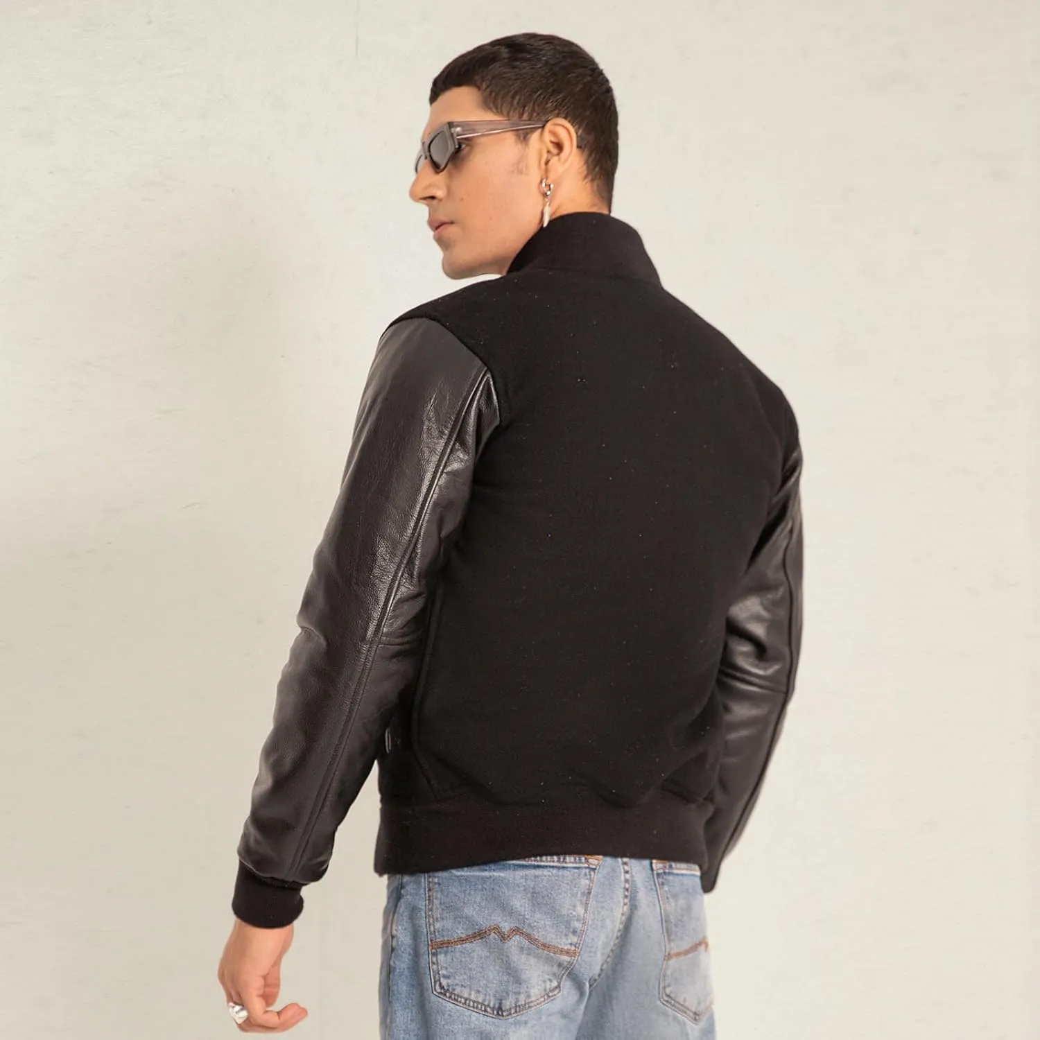 Varsity Jacket Men/Unisex Letterman Jacket | College Baseball High School Bomber Wool/Fleece/Leather Jacket