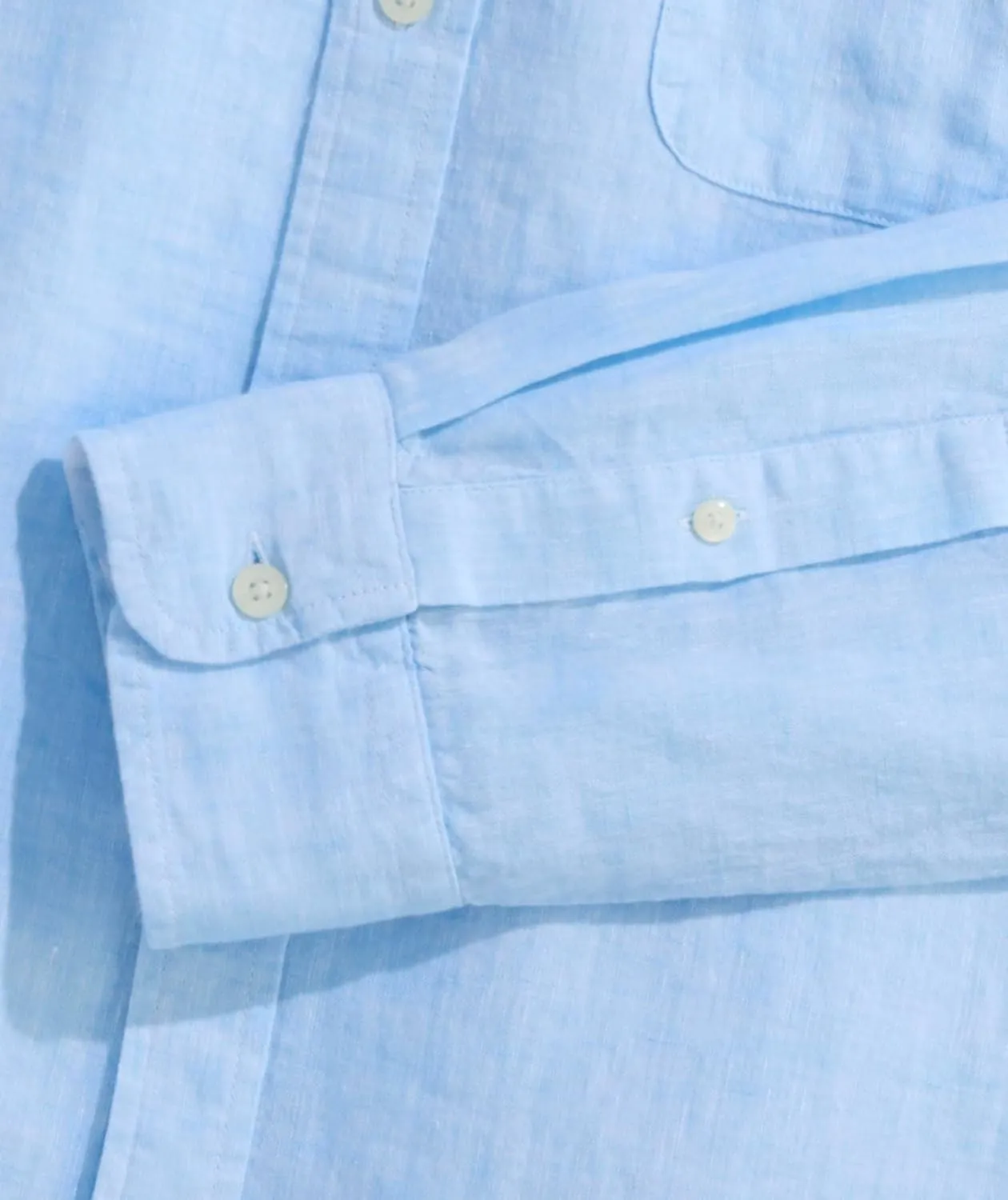 vineyard vines Men's Linen Surfside Solid Shirt