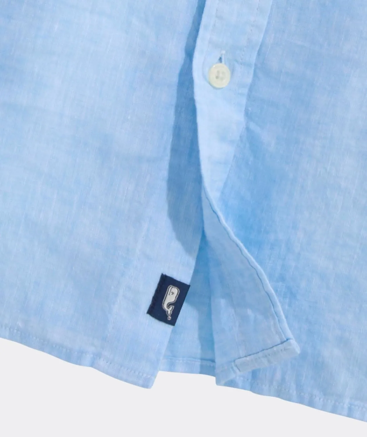 vineyard vines Men's Linen Surfside Solid Shirt