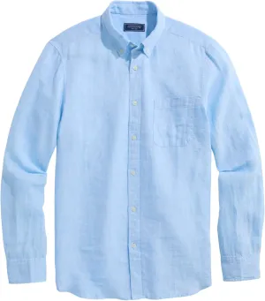 vineyard vines Men's Linen Surfside Solid Shirt