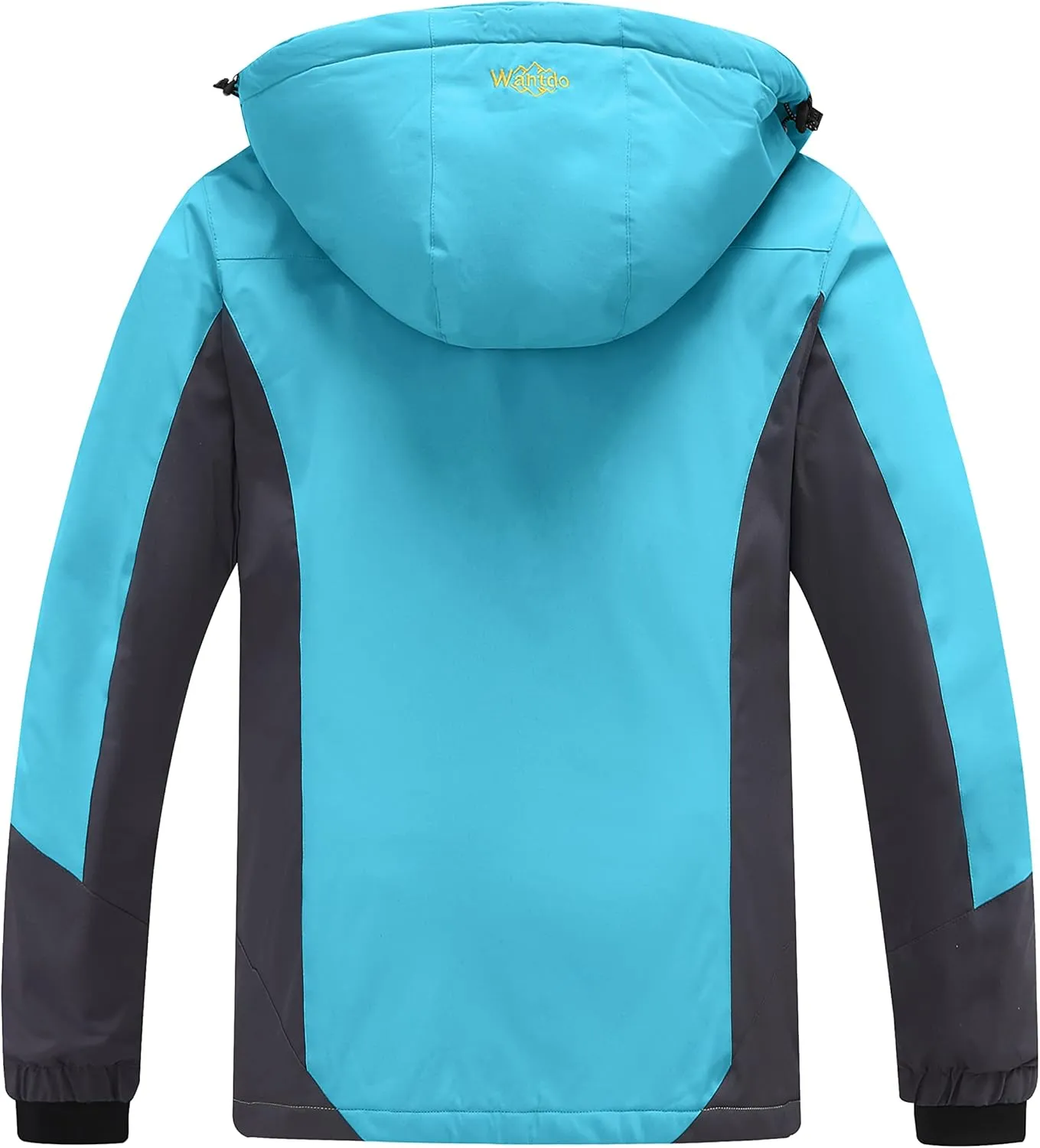 wantdo Women's Mountain Waterproof Ski Jacket Windproof Rain Jacket Winter Warm Hooded Coat
