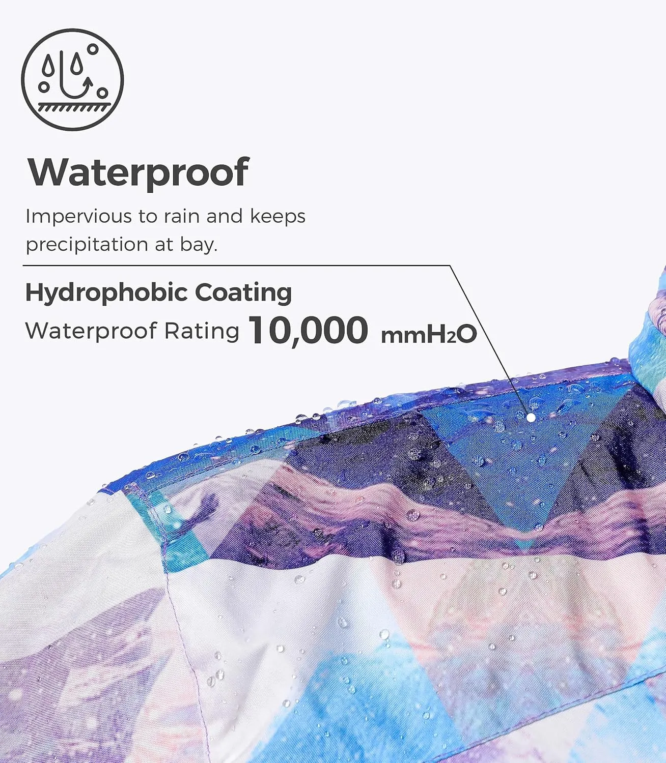 wantdo Women's Mountain Waterproof Ski Jacket Windproof Rain Jacket Winter Warm Hooded Coat