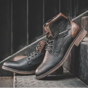 West Louis Retro High-Top Real Fashion Boots
