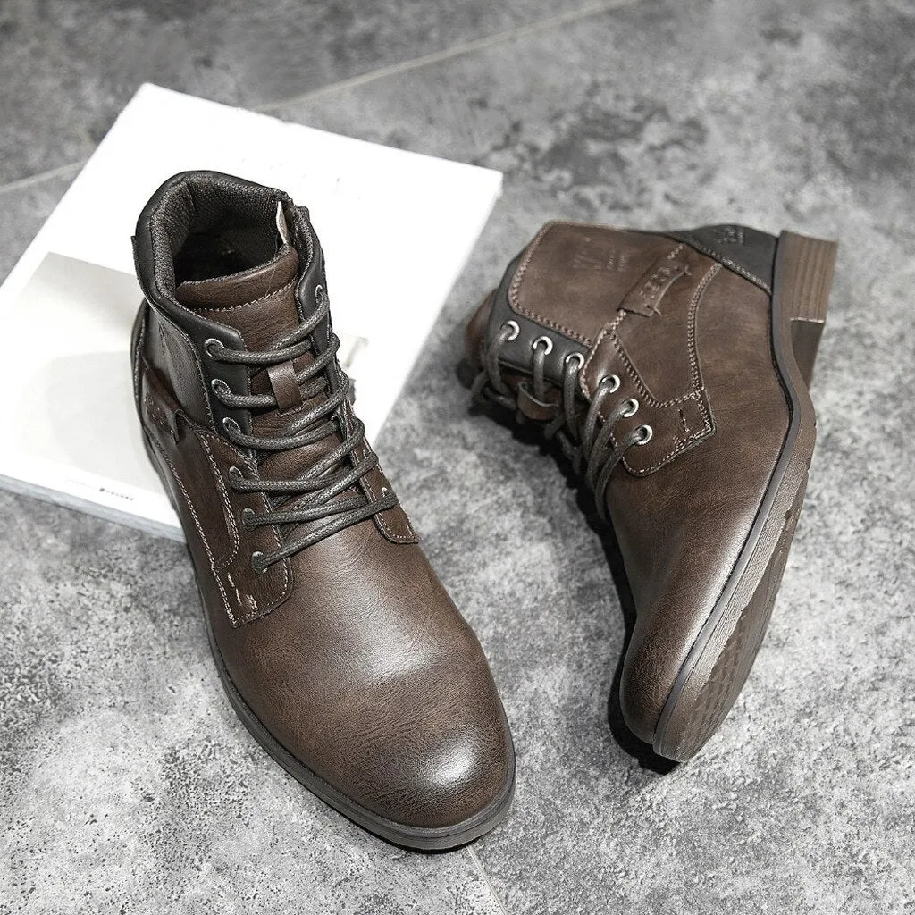 West Louis Retro High-Top Real Fashion Boots