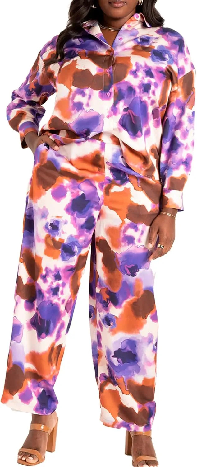 Woman Within Plus Size Perfect Printed Scoopneck Tank