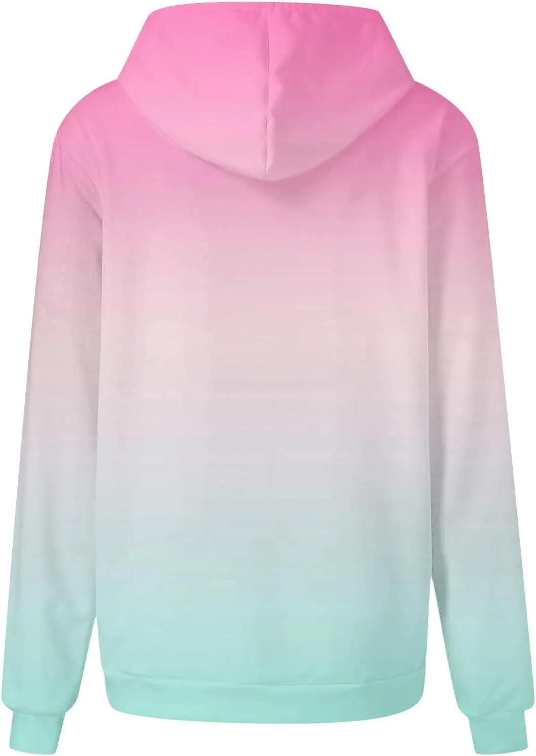 Womens Fall Fashion 2024 Trendy Oversized Hoodie Sweatshirts Gradient Color Casual Drawstring Hoodies
