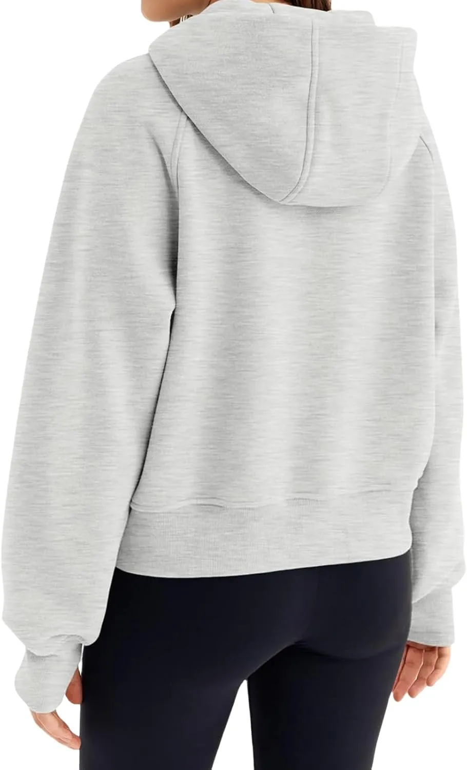 Women's Fleece Hoodies Zip Up Long Sleeve Oversized Sweatshirts Casual Solid Sweaters Fall Fashion Pullover Outfits