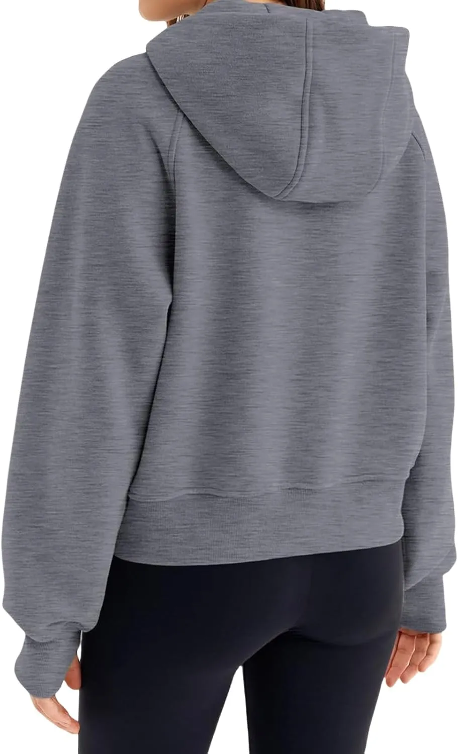 Women's Fleece Hoodies Zip Up Long Sleeve Oversized Sweatshirts Casual Solid Sweaters Fall Fashion Pullover Outfits