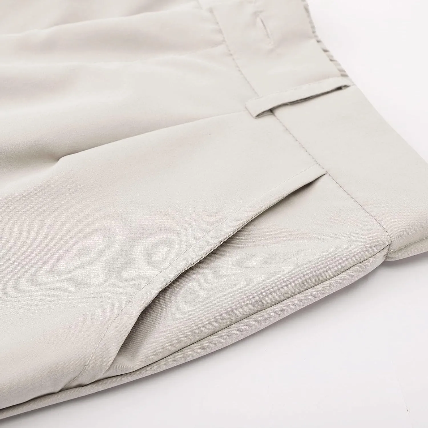 Womens High Waist Straight Leg Pants Solid Color Casual Trousers with Pockets 2024 Trendy Casual Cargo Joggers Pants