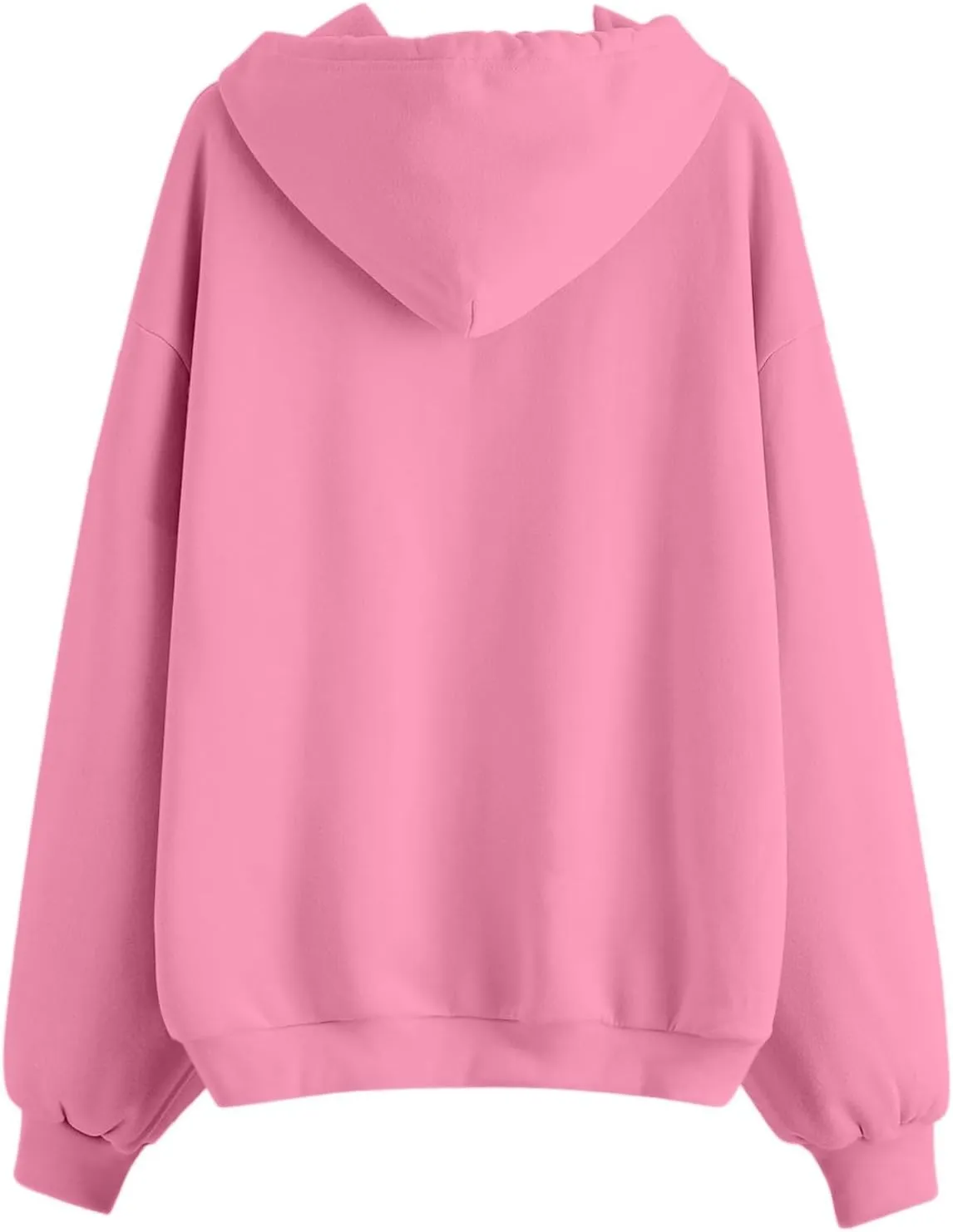 Women's Hoodies Full Zipper Hooded Sweatshirt Cute Fall Casual Oversized Drawstring Jackets with Pockets Winter Clothes