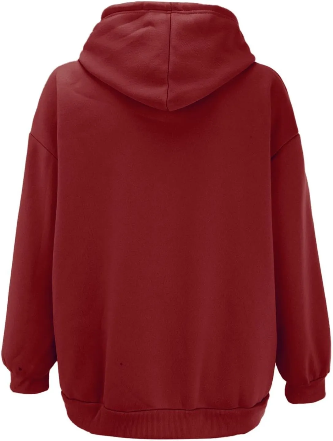 Women's Hoodies Full Zipper Hooded Sweatshirt Cute Fall Casual Oversized Drawstring Jackets with Pockets Winter Clothes