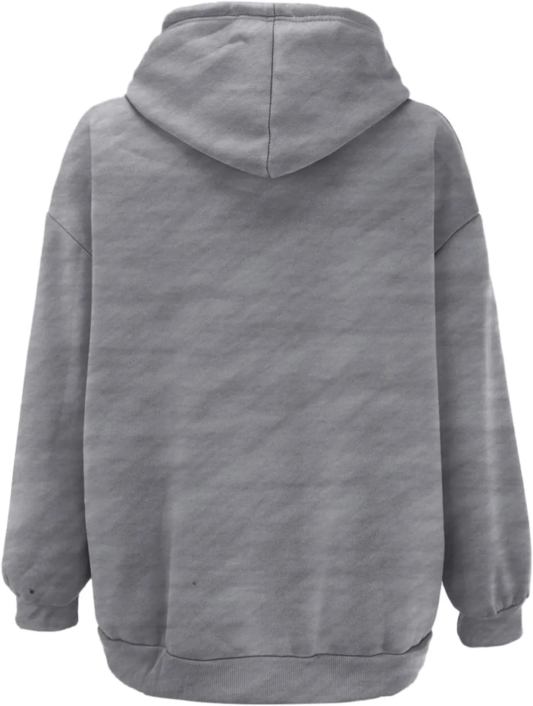 Women's Hoodies Full Zipper Hooded Sweatshirt Cute Fall Casual Oversized Drawstring Jackets with Pockets Winter Clothes