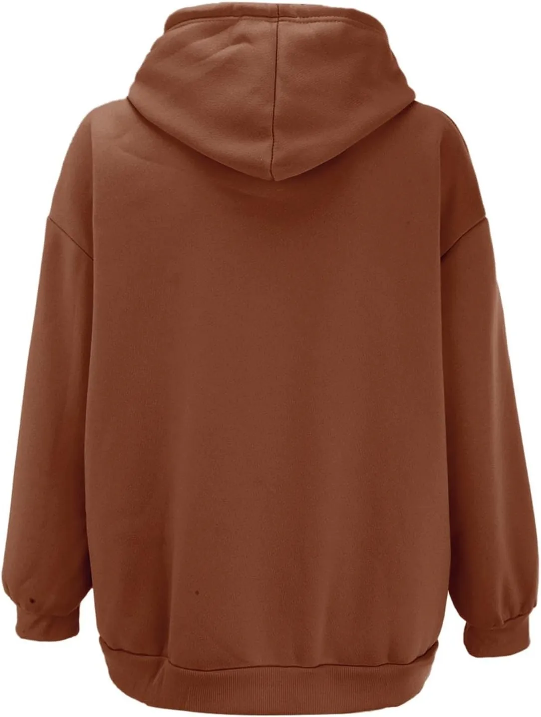 Women's Hoodies Full Zipper Hooded Sweatshirt Cute Fall Casual Oversized Drawstring Jackets with Pockets Winter Clothes
