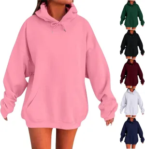 Womens Oversized Hoodies Sweatshirts Winter Fall Long Sleeve Basic Pullover 2024 Fashion Y2k Tops Trendy Loose Outfit