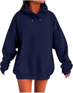 Womens Oversized Hoodies Sweatshirts Winter Fall Long Sleeve Basic Pullover 2024 Fashion Y2k Tops Trendy Loose Outfit