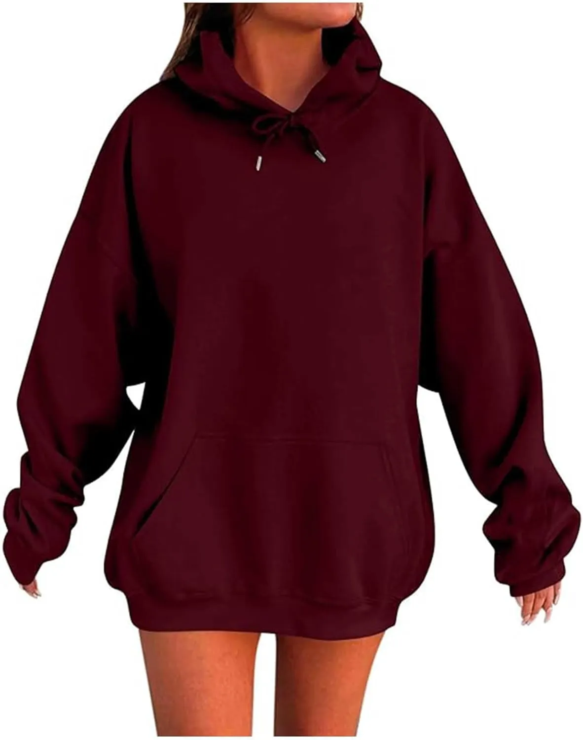 Womens Oversized Hoodies Sweatshirts Winter Fall Long Sleeve Basic Pullover 2024 Fashion Y2k Tops Trendy Loose Outfit