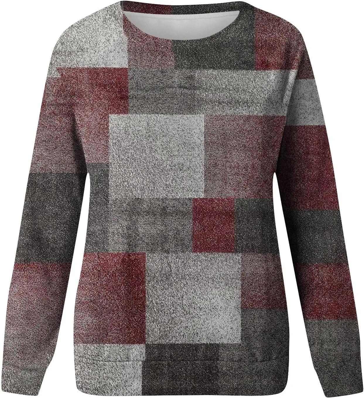 Womens Sweatshirt Oversized Crew Neck Pullover Tops Casual Long Sleeve Shirts Going Out Trendy Outfits