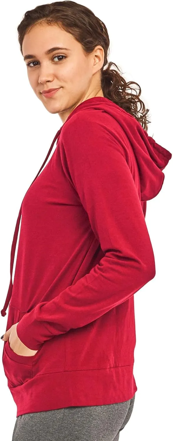 Women's Thin Cotton Pullover Hoodie Sweater