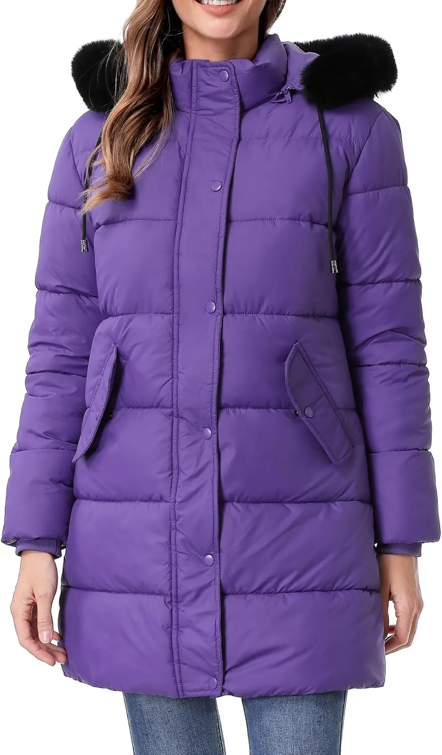 Women's Warm Winter Coat Waterproof Long Puffer Jacket Thickened Down Jacket