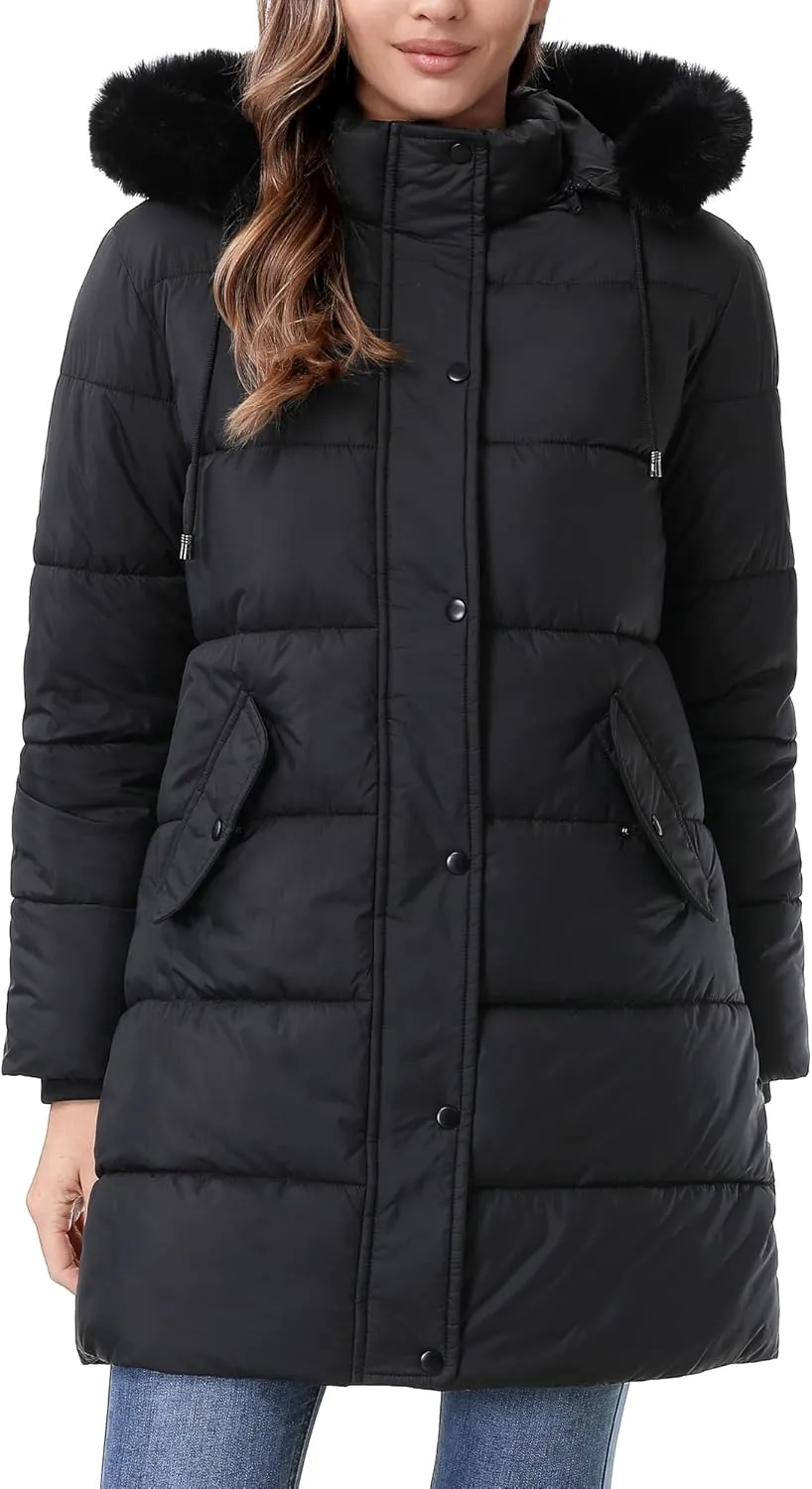 Women's Warm Winter Coat Waterproof Long Puffer Jacket Thickened Down Jacket