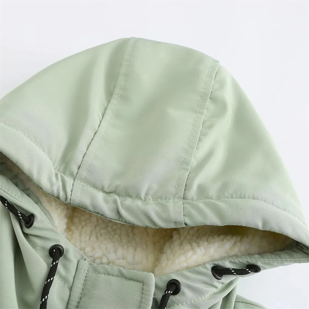 Women's Winter Jacket Parka Coat Female Cotton Coat Women Thickened Padded Women's Casual Hooded Jacket
