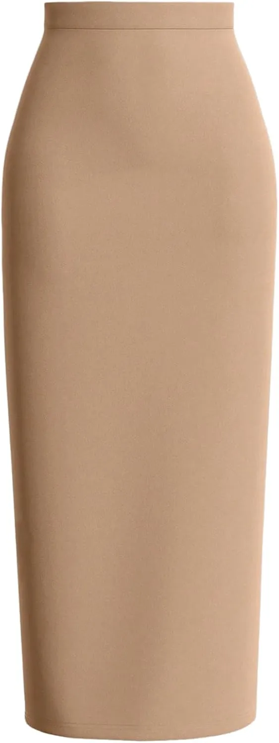Women's Y2K Bodycon Skirts High Waisted Pencil Skirts Elegant Office Long Skirt Going Out Maxi Skirts