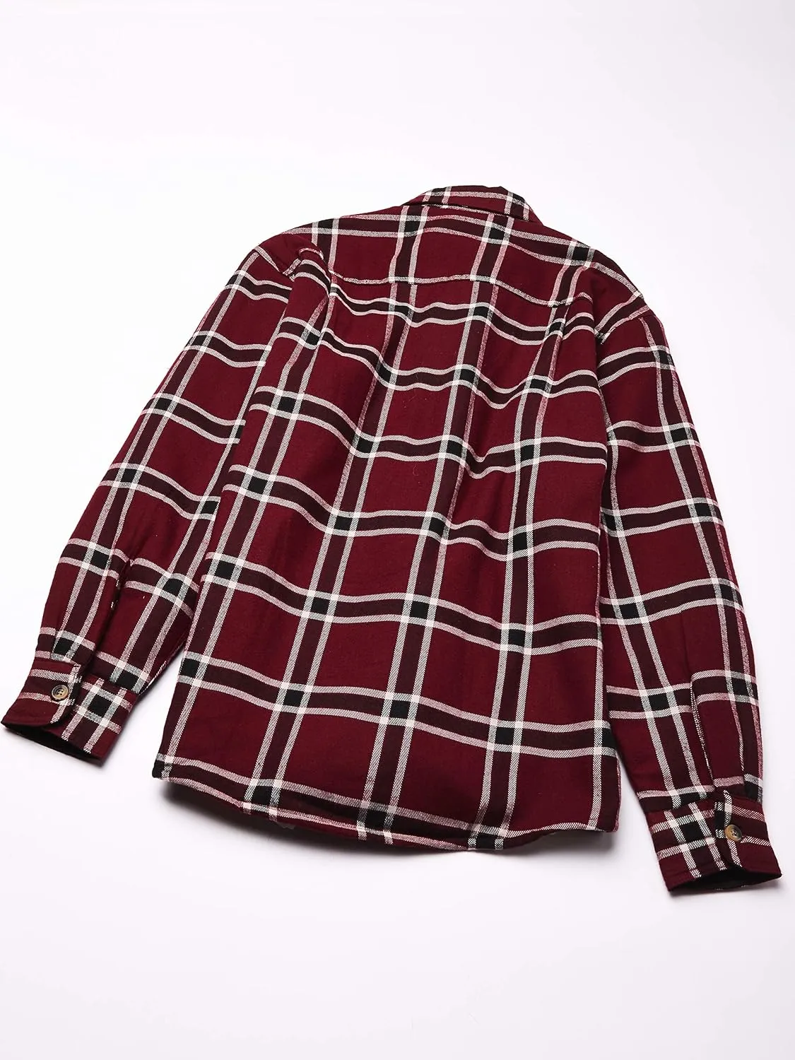 Wrangler Authentics Men's Long Sleeve Sherpa Lined Shirt Jacket