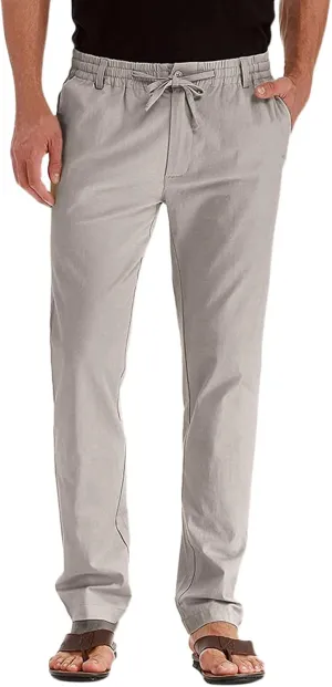 XUETON Mens Business Casual Work Office Work Suit Pants Slim Fit Formal Dress Casual Pants Expandable Waist Stretch Flat-Front Chino Golf Pants Straight Leg Pencil Tapered Ankle Pants Beige
