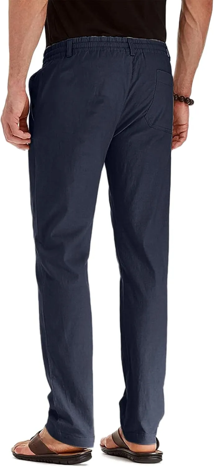 XUETON Mens Business Casual Work Office Work Suit Pants Slim Fit Formal Dress Pants Stretch Flat-Front Chino Golf Pants